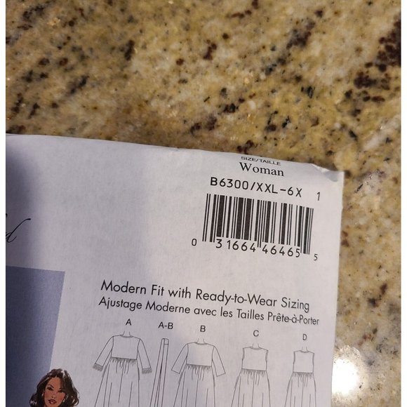 Butterick 6300 Robe Pajama Negligee Pattern Size 2x-6X Empire Waist - Picture 5 of 10